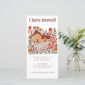 新しいホームアドレスキュートファームハウスツリーフリーカード セーブザデート (スタンド正面)