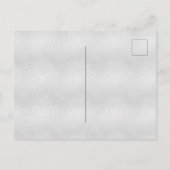 新しいホームアドレスシルバーフローラグリッターダスト 案内ポストカード (裏面)