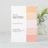 新しいホームアドレスバラピンク桃のお知らせ 案内状 (スタンド正面)