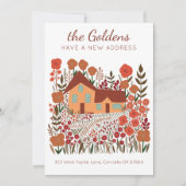 新しいホームアドレスムービングファームハウスフラワーズオータム カード (正面)