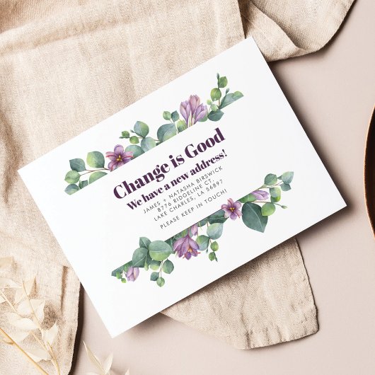 新しいホームアドレスユーカリの動く発表 名刺