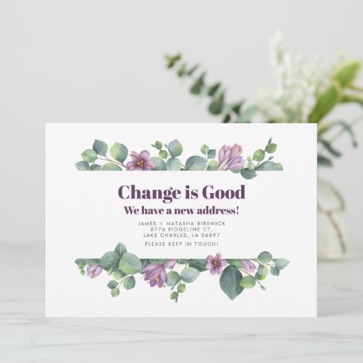 新しいホームアドレスユーカリ移動 案内状 (スタンド正面)