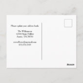 新しいホームアドレス変更の美しいひまわり写真 ポストカード (裏面)