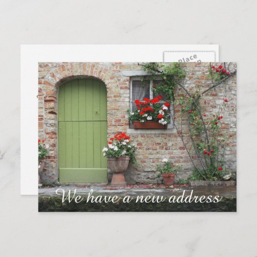 新しいホームアドレス引っ越しましたはがき 案内ポストカード (正面/裏面)