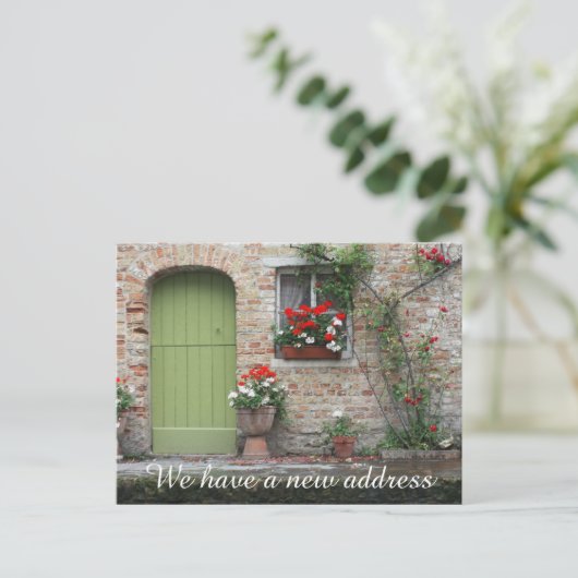 新しいホームアドレス引っ越しましたはがき 案内ポストカード (スタンド正面)