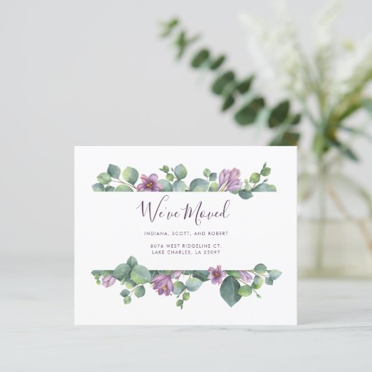 新しいホームアドレス引っ越しました通知カード (スタンド正面)