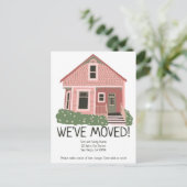 新しいホームアドレス引越し告知かわいい家 ポストカード (スタンド正面)