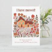 新しいホームアドレス私は農家の花を移動した カード (スタンド正面)