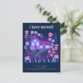 新しいホームアドレス私は農家の花を移動した ポストカード (スタンド正面)
