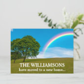 新しいホームアドレス美しい虹の写真の移動 案内状 (スタンド正面)