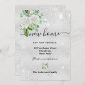 新しいホームアドレスsilverフローラ 案内状 (正面/裏面)