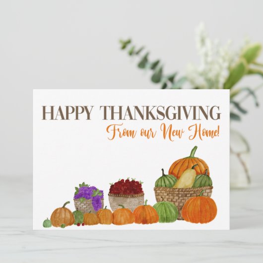 新しいホームアナウンスサンクスギビング シーズンカード (スタンド正面)