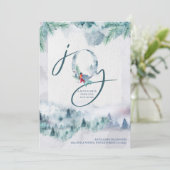 新しいホームウォーターカラーの霧の森の動きから喜び 案内状 (スタンド正面)