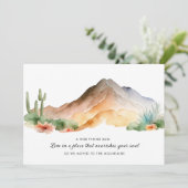 新しいホームウォーターカラーマウンテンサボテン移動 案内状 (スタンド正面)