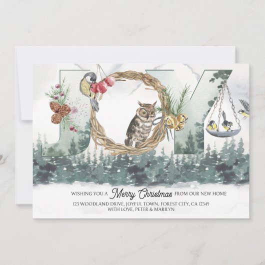 新しいホームウッドランドフォレストからの喜び自然移動 案内状 (正面)