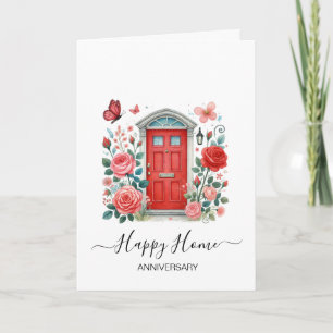 新しいホームエステート実在エージェントの記念日 カード