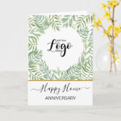 新しいホームエステート実在エージェントカーの記念日 カード (黄色い花)