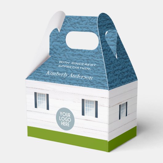 新しいホームエステート実在ロゴ・クライアント・ギフトへようこそ フェイバーボックス (裏面サイド)