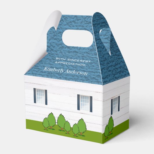 新しいホームエステート実在ロゴ・クライアント・ギフトFへようこそ フェイバーボックス (裏面サイド)