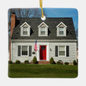 新しいホームエレガントカスタムアドレス写真 セラミックオーナメント (正面)