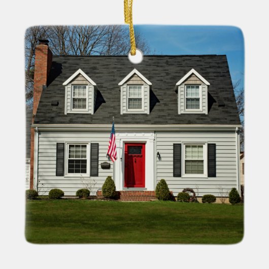 新しいホームエレガントカスタムアドレス写真 セラミックオーナメント (正面)