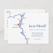 新しいホームオグンquitメインのマップ移動 案内ポストカード (正面/裏面)