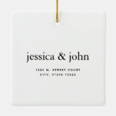 新しいホームオーナカスタムーモダンシンプル セラミックオーナメント (裏面)