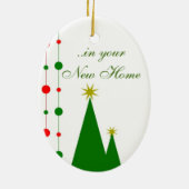 新しいホームオーナメントでクリスマス セラミックオーナメント (裏面)