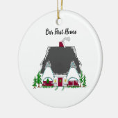 新しいホームオーナーズファーストホーム セラミックオーナメント (左)