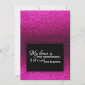 新しいホームオーナー引っ越しました引っ越し祝いパーティーグリッター 招待状 (正面)