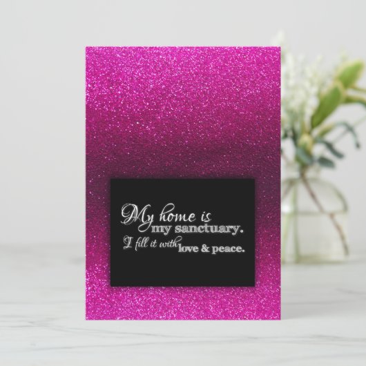 新しいホームオーナー引っ越しました引っ越し祝いパーティーグリッター 招待状 (スタンド正面)