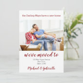 新しいホームカスタムの写真引っ越しましたから新しいアドレスへ 案内状 (スタンド正面)