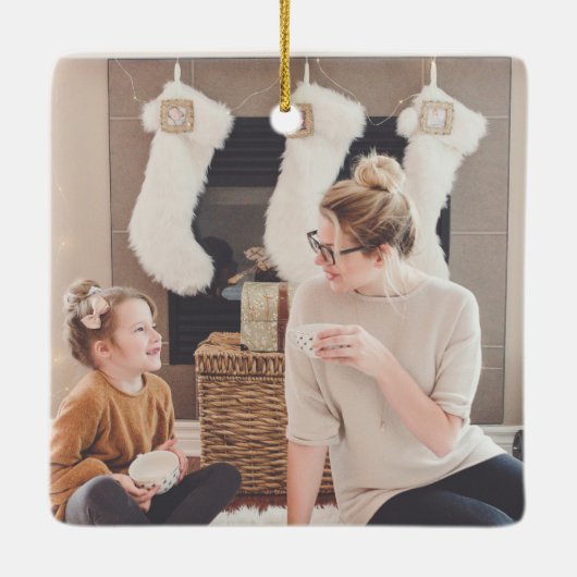 新しいホームカワイイ格言写真セラミックオーナメント セラミックオーナメント (裏面)