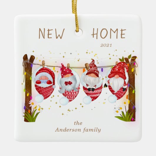 新しいホームカワイイ格言写真セラミックオーナメント セラミックオーナメント (正面)