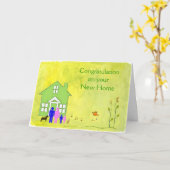 新しいホームカードのご利用おめでとうございます カード (黄色い花)