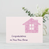 新しいホームカードのミニマルおめでとう 招待状 (スタンド正面)