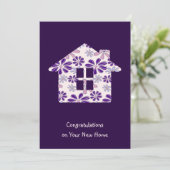 新しいホームカードのミニマルおめでとう 招待状 (スタンド正面)