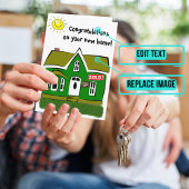 新しいホームカードの購入おめでとう カード