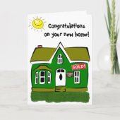 新しいホームカードの購入おめでとう カード (正面)