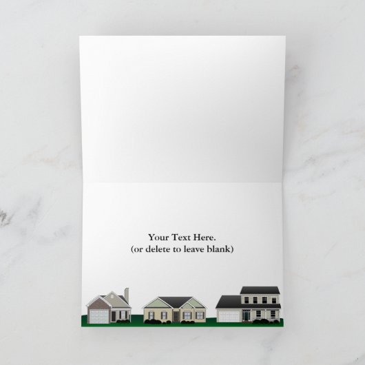 新しいホームカードをおめでとうございます カード (内部)