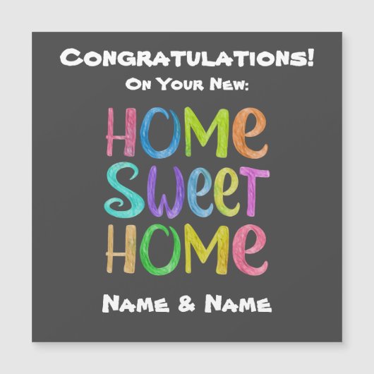 新しいホームカード (正面)