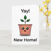 新しいホームカード カード (黄色い花)