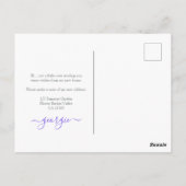 新しいホームガーデンフラワープランターの移動発表 ポストカード (裏面)