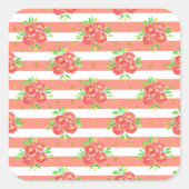 新しいホームギフトイエローフローラバンティング スクエアシール (正面)