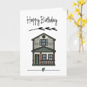 新しいホームクライアントハッピーバースデー カード (黄色い花)