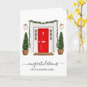 新しいホームクリスマスおめでとうございます カード (黄色い花)