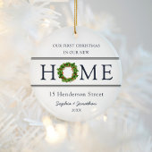 新しいホームクリスマスの初めてのクリスマス セラミックオーナメント