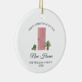 新しいホームクリスマスの初めてのクリスマス セラミックオーナメント (右)