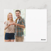 新しいホームクリスマスの初めてのクリスマス ポストカード (裏面)