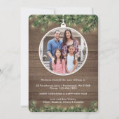 新しいホームクリスマスオーナメントウッド&ライト2写真 シーズンカード (裏面)